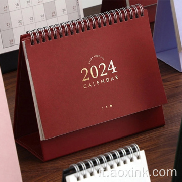 Desk di stampa personalizzato per desktop a colori solidi 2022 Calendario